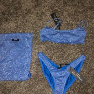 triangl two piece sparkle bikini